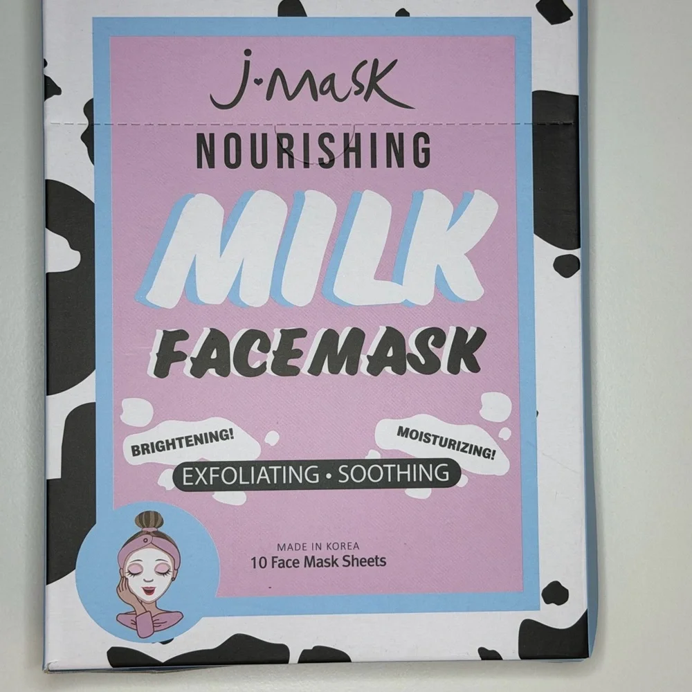 J-Mask Nourishing Milk Face Mask pack of 10 Korean face masks new in box